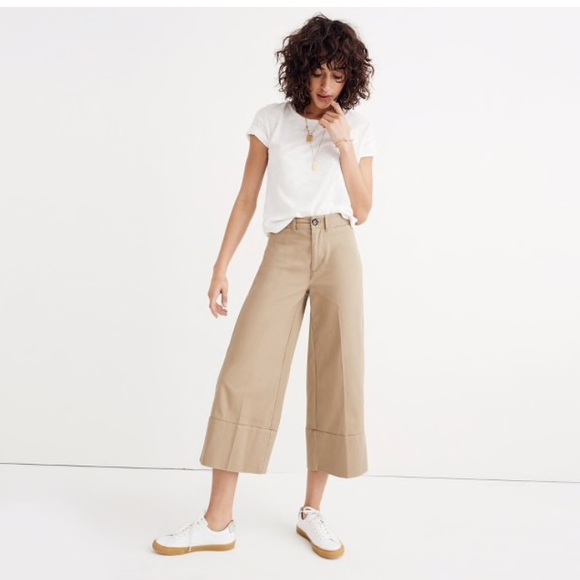 Madewell Pants - Madewell Langford wide leg cropped pants